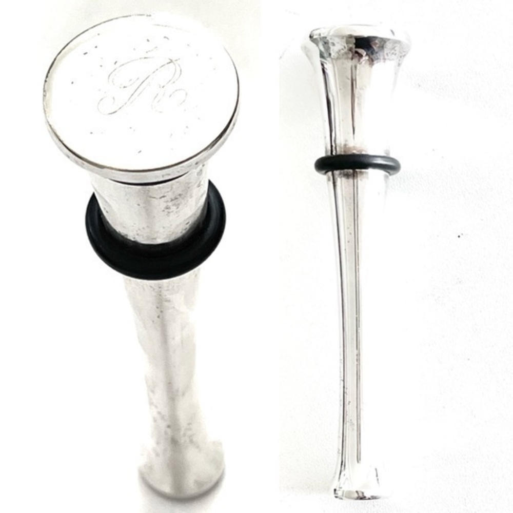 5 for $25! “R” Engraved Stainless Steel Wine Stopper!